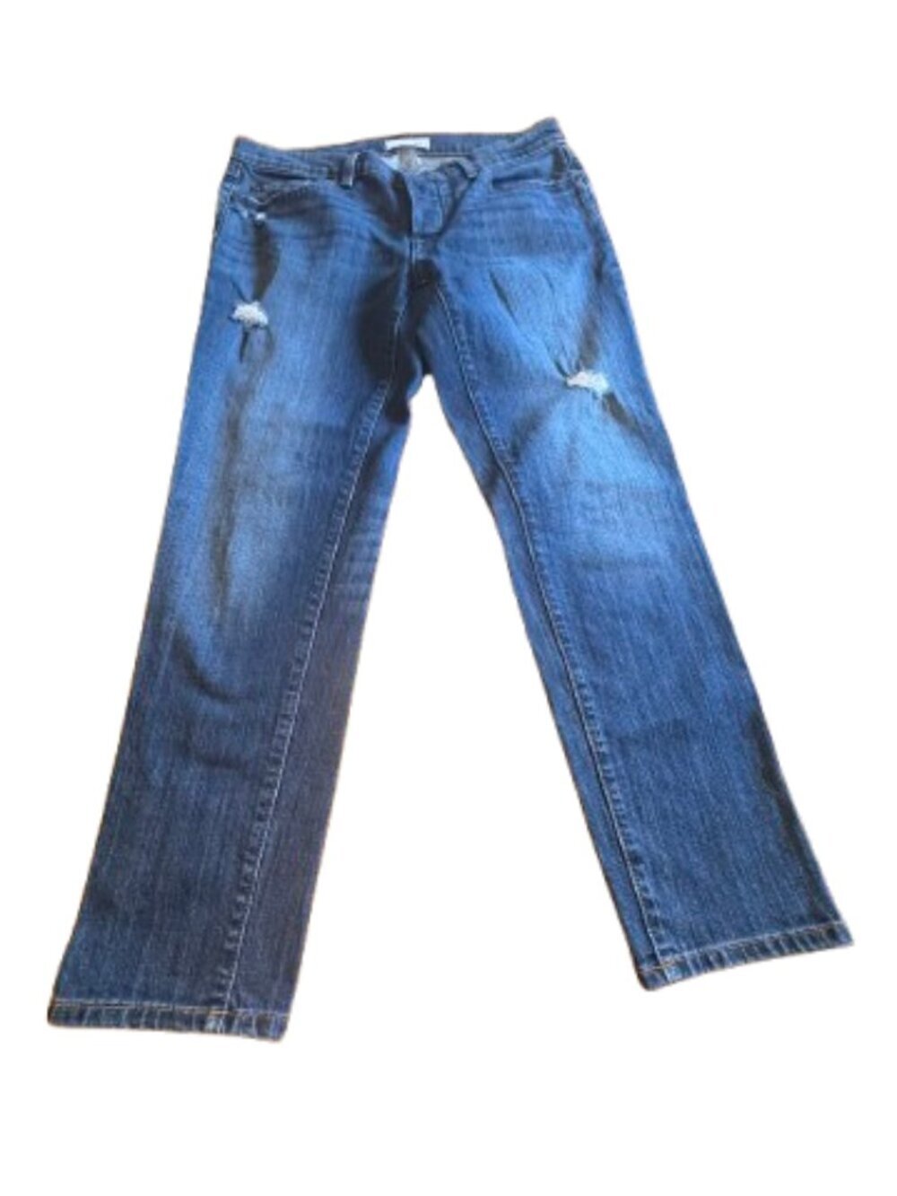 LOFT Button Down Fly Distressed Jeans Size 28P (WJLFT) - Picture 2 of 9